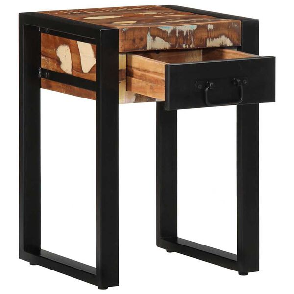 vidaXL pomoćni stolić vi&scaron;ebojni 35x35x50 cm puno drvo obrađeno