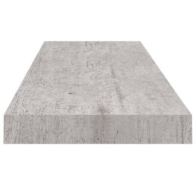 vidaXL Plutajuće zidne police 4 kom boja betona 80 x 23,5 x 3,8 cm MDF
