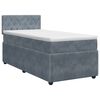 vidaXL Boxspring krevet s madracem Tamnosiva 80 x 200 cm Bar&scaron;un