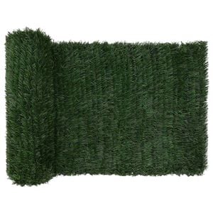 vidaXL Umjetna ograda Tamnozelena 1 x 4 m PVC i čelik