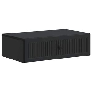 vidaXL Stolna montirana na zid Crna 59 x 34,5 x 17 cm