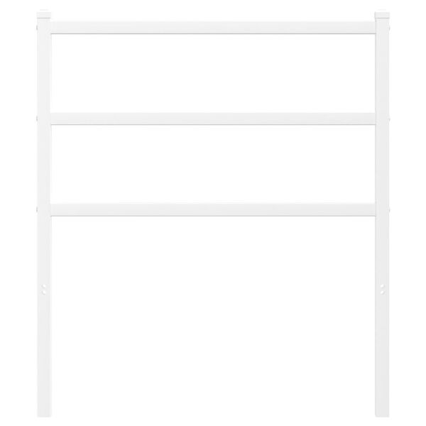 vidaXL Metalno zamjensko uzglavlje bijelo 75 cm