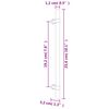 vidaXL Ručke za ormarić 10 kom brončane 192 mm od nehrđajućeg čelika