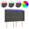 vidaXL LED uzglavlje tamnosivo 163x16x118/128 cm bar&scaron;unasto