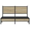 vidaXL Metalni okvir kreveta bez madraca boja hrasta sonome 140x190 cm