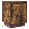 vidaXL Noćni ormar Dimljeni hrast 39 x 34,5 x 50 cm Konstruirano drvo