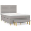 vidaXL Krevet box spring s madracem svjetlosivi 140x200 cm od tkanine