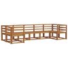 vidaXL Set vanjskih sofa 7 pcs Prirodna Čvrsto drvo akacije