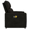 vidaXL Masažna fotelja na podizanje od mikrovlakana crna