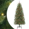 vidaXL Umjetno božićno drvce s stalakom Zelena 180 cm PE i PVC