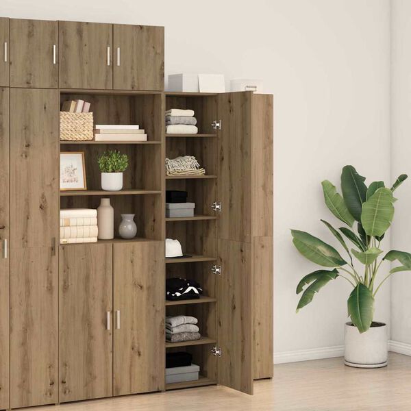 vidaXL Highboard Umjetnički hrast 40 x 42,5 x 185 cm