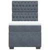 vidaXL Box spring krevet s madracem tamnosivi 90x190 cm baršunasti