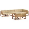 vidaXL Set vanjskih sofa s jastukom 8 pcs Prirodna i bež