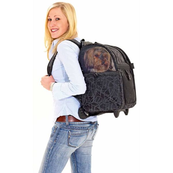 FLAMINGO kolica za kućne ljubimce Izzie crna 32 x 29 x 52 cm 31392