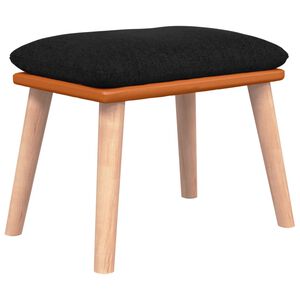 vidaXL Tabure crni 45x29,5x35 cm od tkanine i umjetne kože