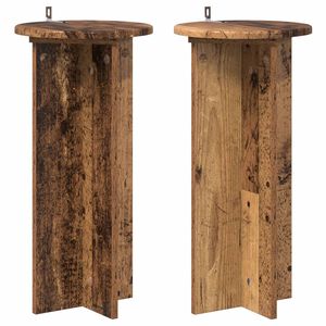 vidaXL Stalak za biljke 2 pcs Staro drvo 29,5 x 29,5 x 60 cm