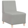vidaXL Modularna sofa bez naslona za ruke, siva, 55 cm, tkanina