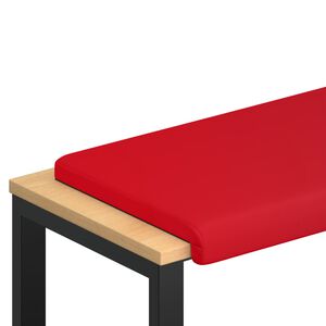 vidaXL Jastučić za klupu Umjetna koža Crvena Dubina 35 cm