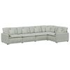 vidaXL Modularna sofa s jastucima, bar&scaron;unasta, svijetlosiva