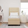 vidaXL Krevet s opruga kutije s madracem Krema 80 x 200 cm tkanina