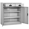 vidaXL Uredski ormarić svjetlosivi 90 x 40 x 102 cm čelični