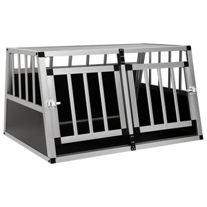 vidaXL Kavez za pse s dvostrukim vratima 89 x 69 x 50 cm