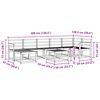vidaXL Set vanjskih sofa 8 pcs Prirodna Čvrsto drvo akacije
