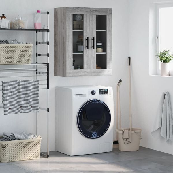 vidaXL Zidni ormarić siva boja hrasta sonome 69,5 x 34 x 90 cm