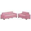 vidaXL Sofa 2 kom. Ružičasta Bar&scaron;un