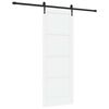 vidaXL Klizna vrata ORKDAL 78 x 211 cm Konstruirano drvo Bijela i crna