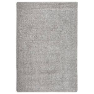 vidaXL Čupavi tepih svjetlosivi 140 x 200 cm protuklizni