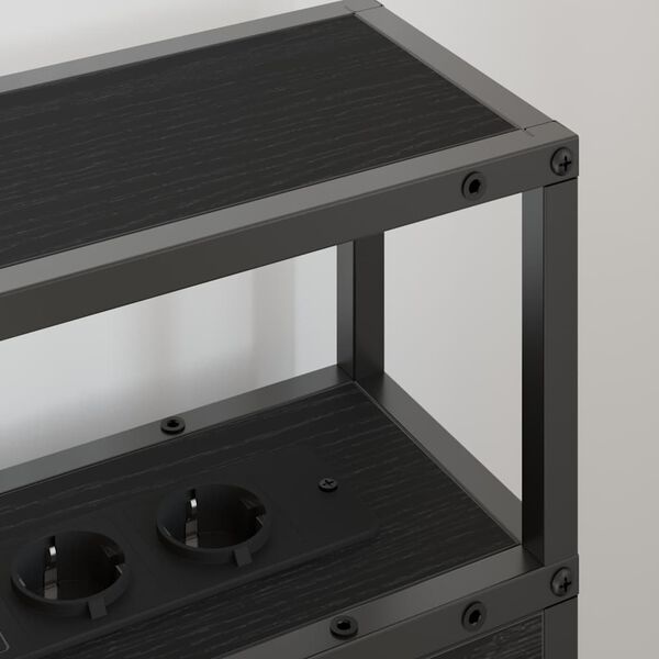 vidaXL Skladi&scaron;no uzglavlje Crni hrast 75 cm Konstruirano drvo