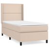 vidaXL Krevet s oprugama i madrac cappuccino 80x200 cm od umjetne kože