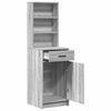 vidaXL Highboard Siva Sonoma 40 x 40,5 x 135 cm Konstruirano drvo
