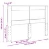 vidaXL Uzglavlje s uzglavljem Sonoma hrast 150 cm Konstruirano drvo