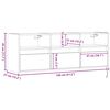 vidaXL Zidni TV ormarić s LED svjetlima boja betona 130 x 31 x 45 cm