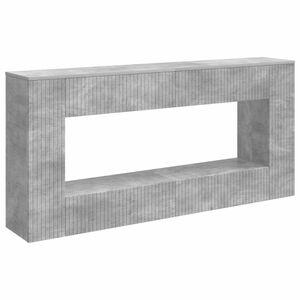 vidaXL Konzolna stolica Prugasti Betonsko Siva 155 x 29 x 74 cm