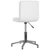 3087634 vidaXL Swivel Dining Chairs 4 pcs White Faux Leather (334405&times;2)