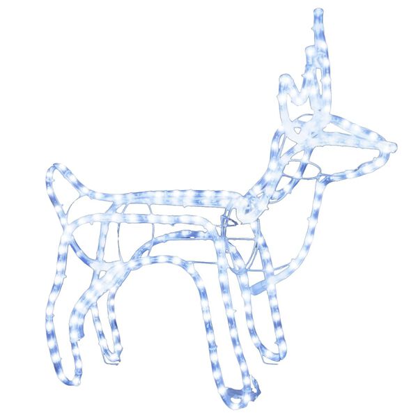 vidaXL Figura božićnog soba hladna bijela 60 x 30 x 60 cm