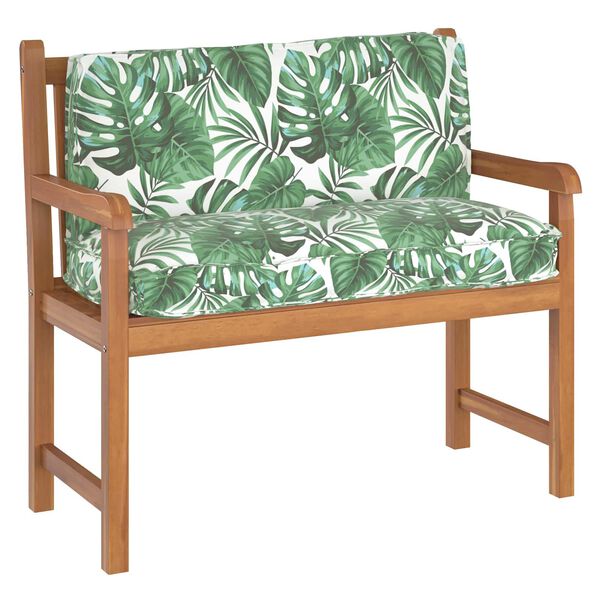 vidaXL Jastuk za naslon od paleta Uzorak lišća 120 x 40 x 12 cm