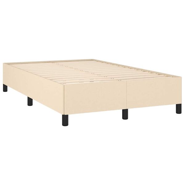vidaXL Krevet box spring s madracem krem 120 x 190 cm od tkanine