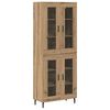 vidaXL Highboard 2 pcs Umjetnički hrast 69,5 x 34 x 180 cm