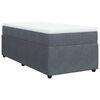 vidaXL Box spring krevet s madracem tamnosivi 80 x 200 cm bar&scaron;unasti