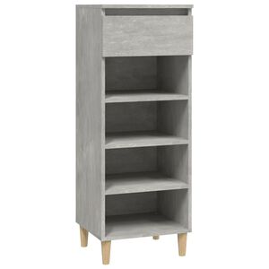 vidaXL Ormarić za cipele boja betona 40x36x105 cm konstruirano drvo