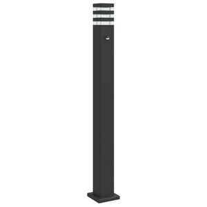 vidaXL Vanjska podne svjetiljke sa senzorom crne 110 cm aluminijske