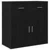vidaXL Kreveta Crni hrast 78 x 38 x 80 cm Konstruirano drvo