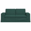 vidaXL Sofa 140cm Tamnozelena Metal