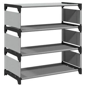 vidaXL Stalak za cipele 4 razine sivi 54x28x55 cm netkana tkanina