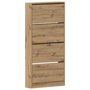 vidaXL Ormar za cipele 80 x 21 x 163,5 cm Konstruirano drvo