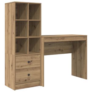 vidaXL Stol Umjetnički hrast 135,5 x 40 x 127 cm 2 kom.